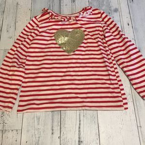Crown & Ivy 3T Red/White Striped LS
